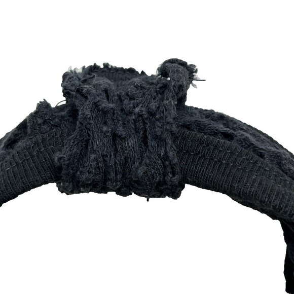 Open Crochet Top Scoop Neck Sleeveless 3X Black Boho Beachy Feastival Lagenlook - Picture 3 of 4